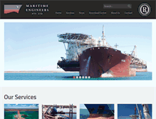 Tablet Screenshot of maritime-engineers.com.au